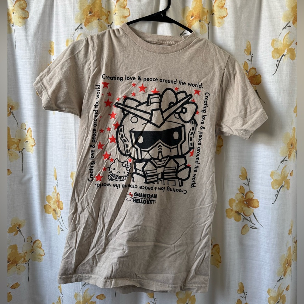 Gundam Hello Kitty T Shirt